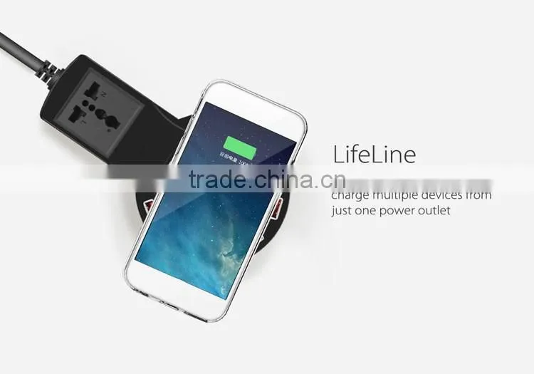 Univeral uk plug socket multi usb port wireless charging station for Samsung s7