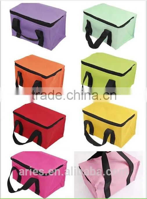 Candy Colors Portable Bag Cooler Bag Fresh Bag Lunch Bag Tote Small Bag HOT