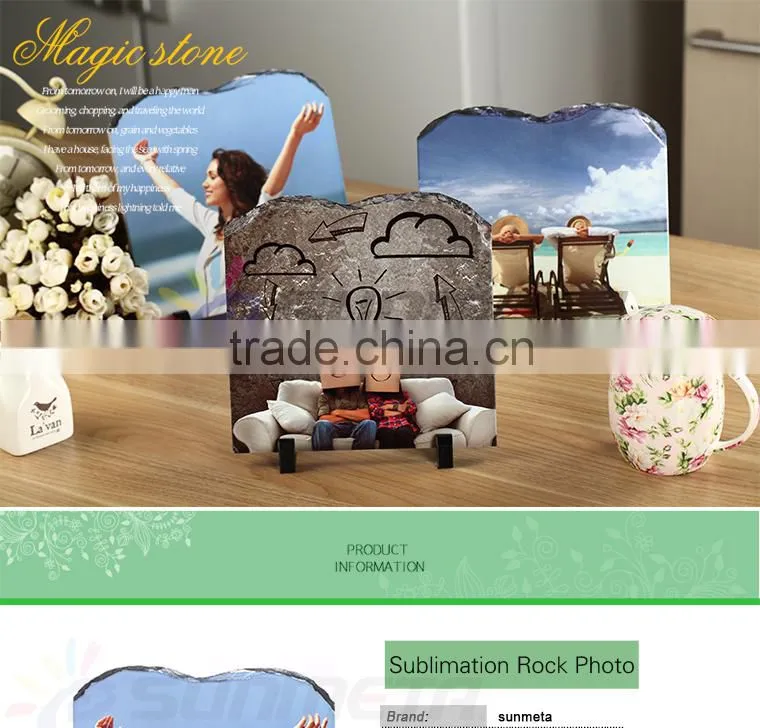 Manufacturer for Sublimation slate, rock thermal transfer printing from Sunmeta company