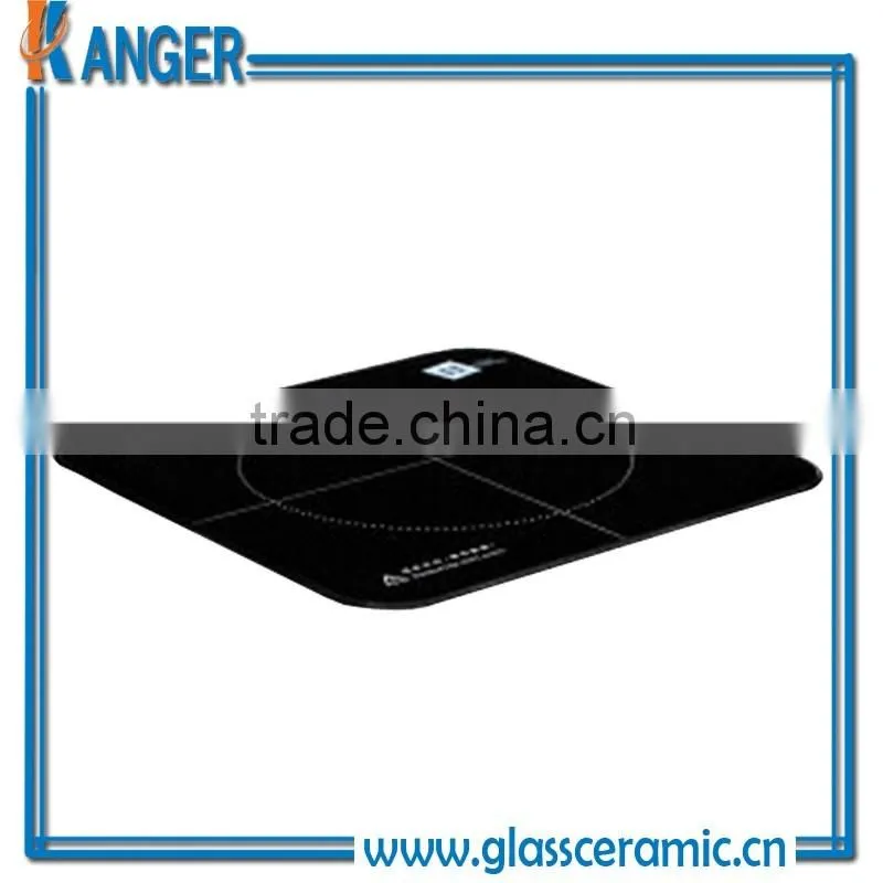 radiant cooker high temperature round black silkscreen print Ceramic Glass