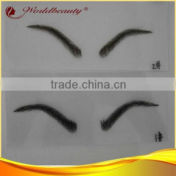 Natural human hair lace eyebrow wig
