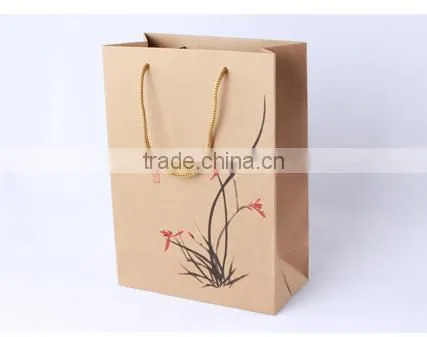 wholesale custom kraft paper bag for gifts,recycle kraft paper packaging bag