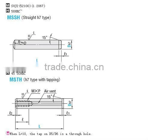 dowel pin, stainless steel dowel pin, stepped dowel pins