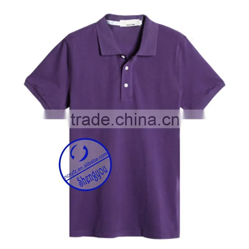 Custom wholesale cheap plain blank polo shirt for men