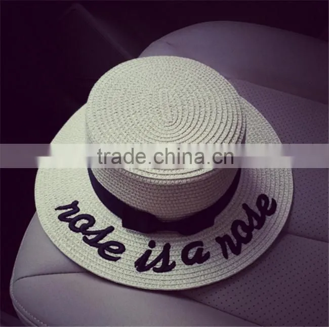crocheted raffia straw sun hat, wide brim floppy beach hat