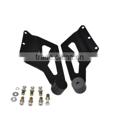 Pair Dodge RAM 1500 2500 3500 50" Straight LED Work Light Bar Roof Mount Brackets