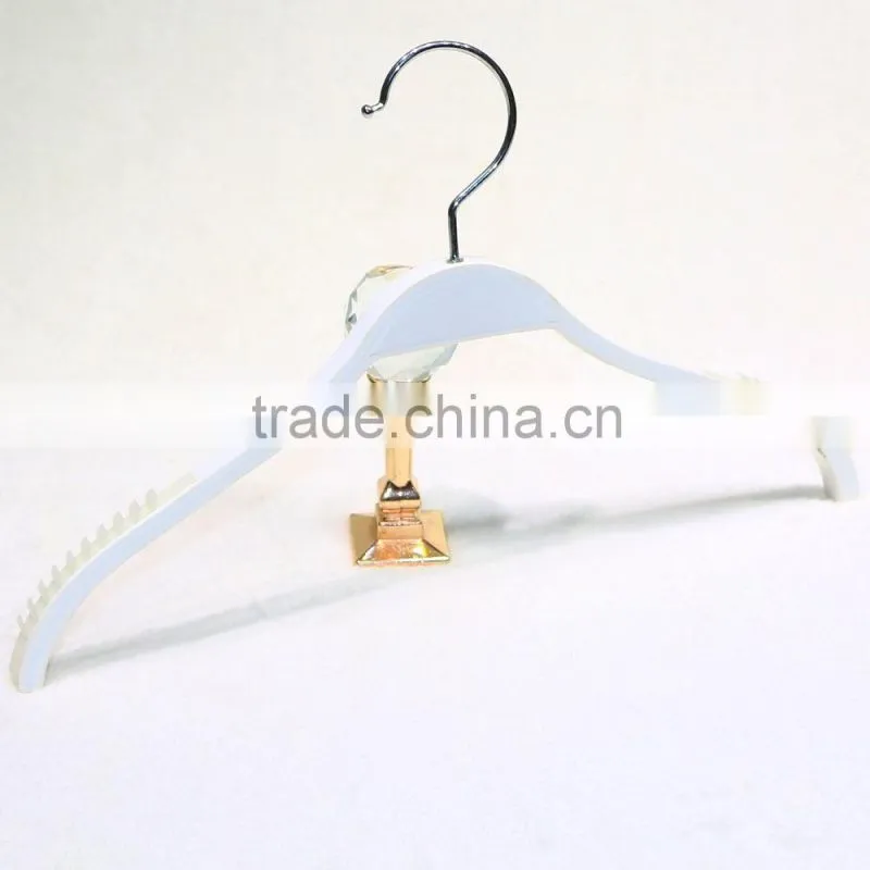 Wooden clothing hanger with non-slip film