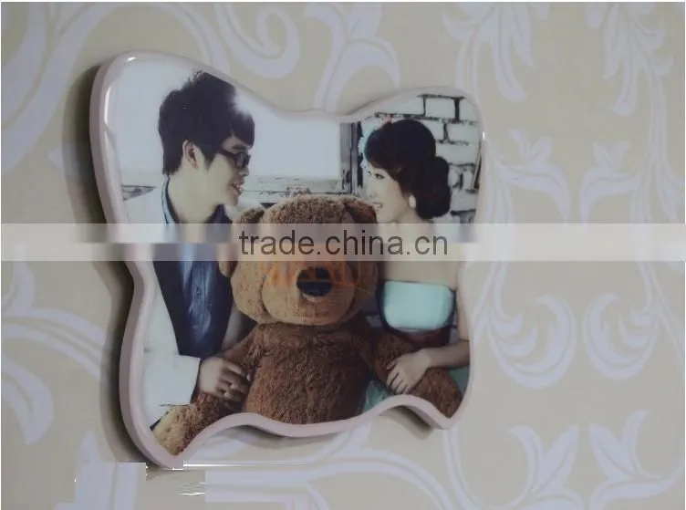 Custom Unique Double Heart Love Acrylic Photo Frame