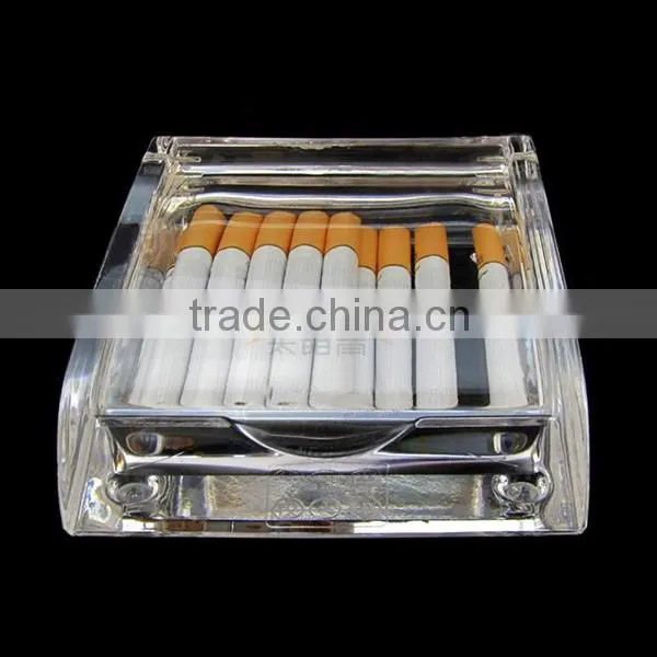 Professional manufacture clear Acrylic Cigar Display With Customized Logo
