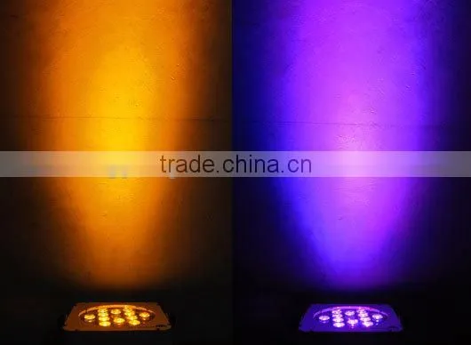 Excellent quality hot-sale 12*15w rgbwa+uv 6 in 1 flat led par 64 stage lights