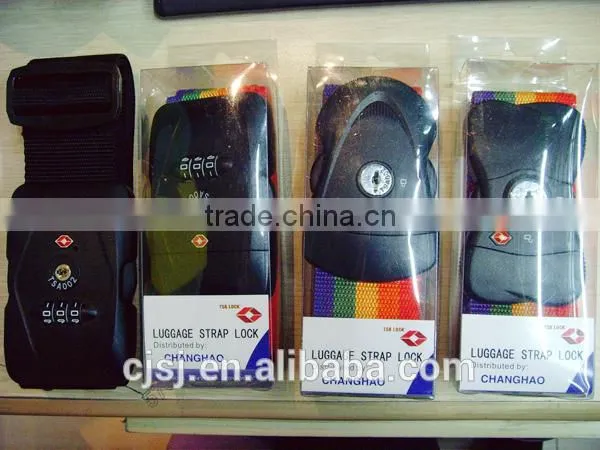 2015 New Products High Quality Luggage Strap Plastic Lock For Travel Bag