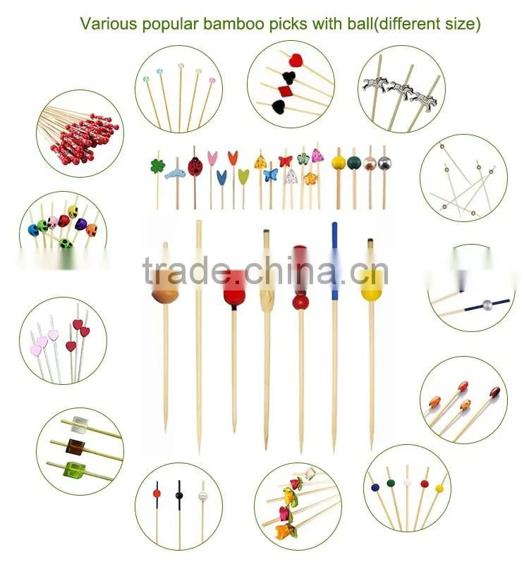 Factory disposable bamboo skewer/stick wholesale