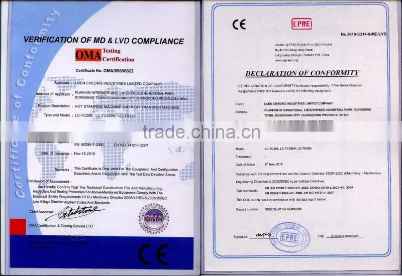 Alibaba China Heat Transfer Machine LC-2058 Heat Press Machine for Plastic Bucket