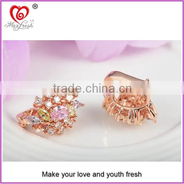 Fashion design earring factory maxfresh direct sale fashion ear ring no hole earring