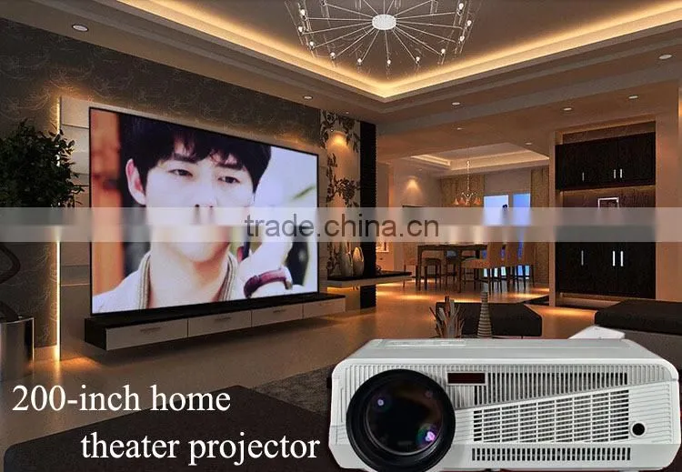 Brightest 4500lumens Built-in Android 4.2.2 Native Full HD Led Android Digital Smart Projector,Wireless connect to iPhone/iPad