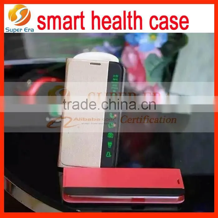 smart health flip leather Case for samsung galaxy s6 s6edge case nice perfect using
