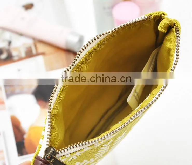 2013 dourable canvas yellow and green fashion wallet wholesale
