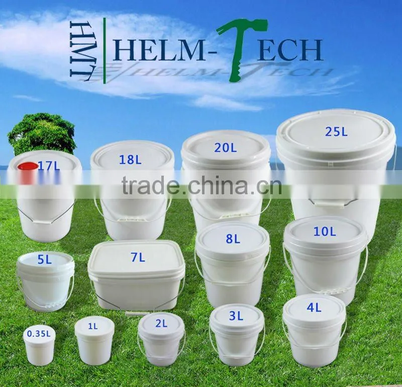 food grade 7L square plastic pail bucket water drums