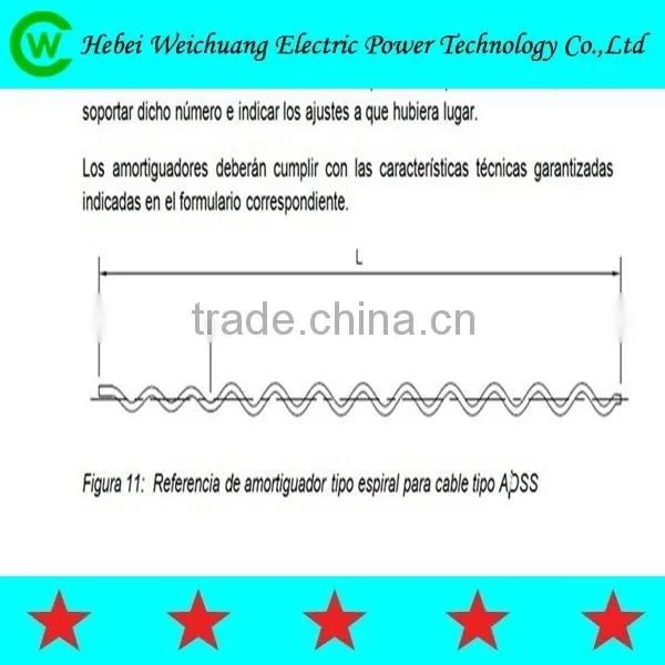 High Quality Hot Sales Made in China Accessories Products Cable Preforemd Vibration Damper