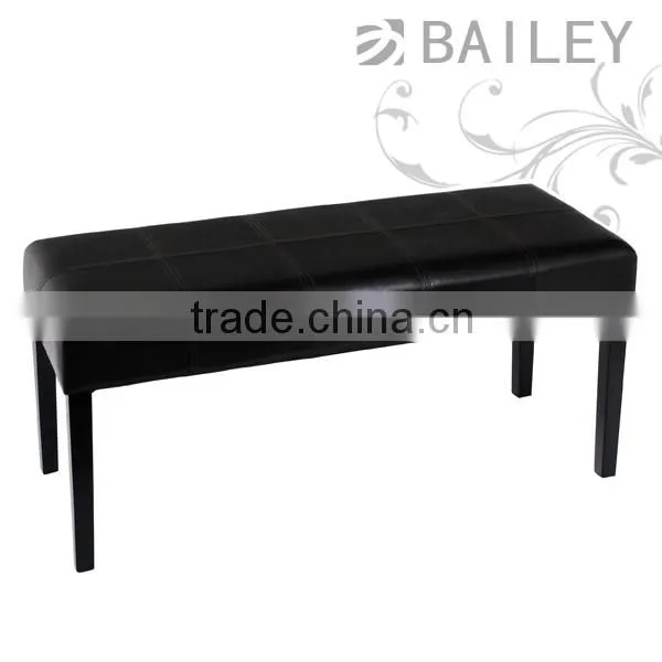 TOP Sale!!!Faux leather modern long bench with eight buttons on the top