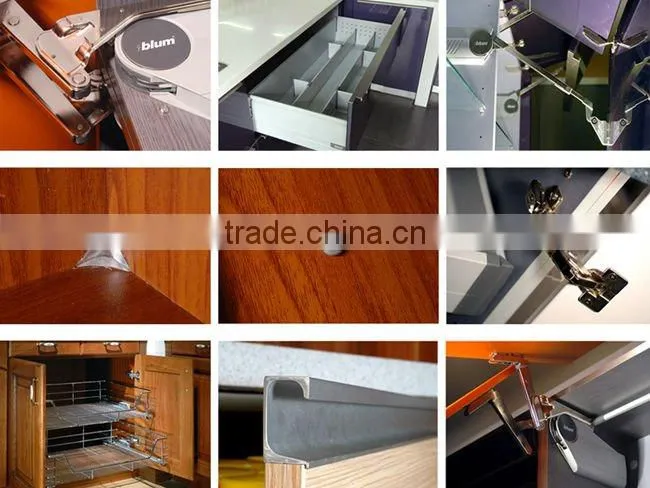 Fresh Melamine Kitchen Design with Glass