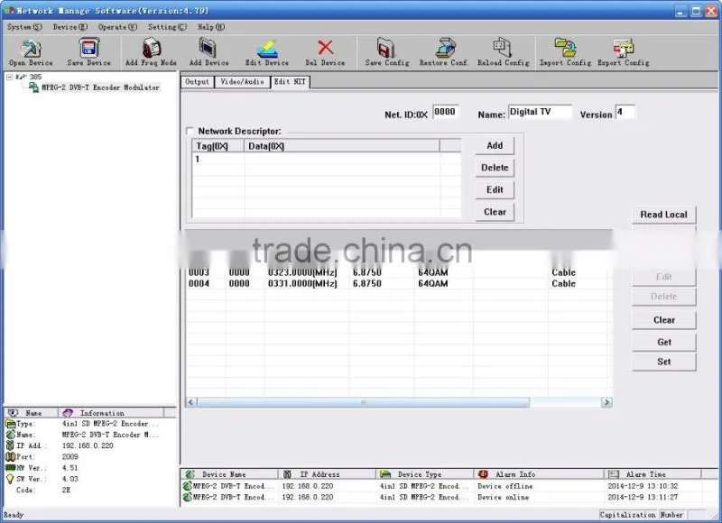 SC-4201 MPEG-2 Modulator/DVB-T MPEG-2 Modulator/MPEG-2 Encoder Modulator