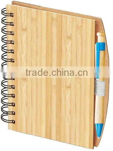 Natural color recycle notepad with spiral