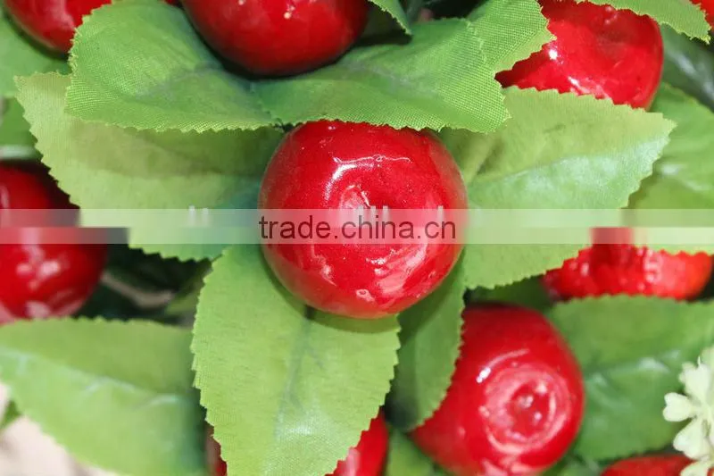home decoration, 12 heads red mini cheap artificial foam apple plants making