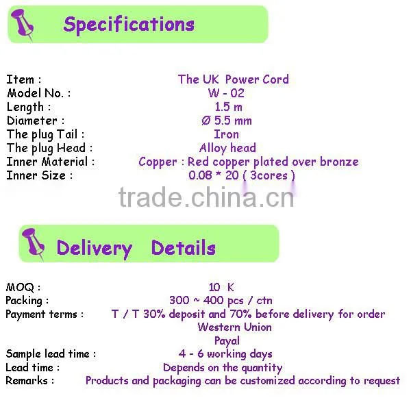UL certificate usa Canada power cordU.S. standard Power Cord For compatible devices, Replacement Power Cable for Gaming Syst