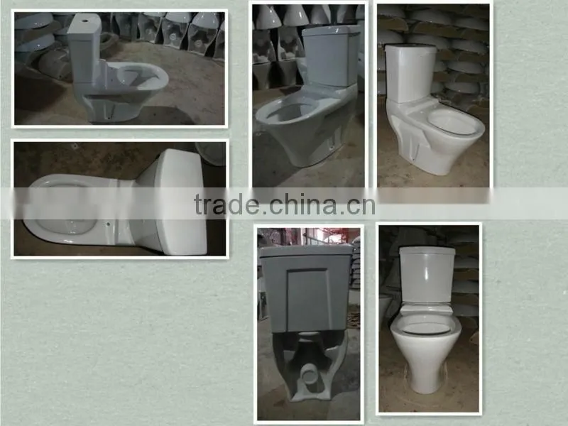 2014 Sanitary ware ceramic washdown two piece wc toilet