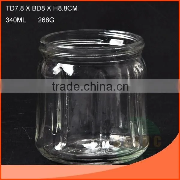 185ml glass jar with clip,silicone pad and lid
