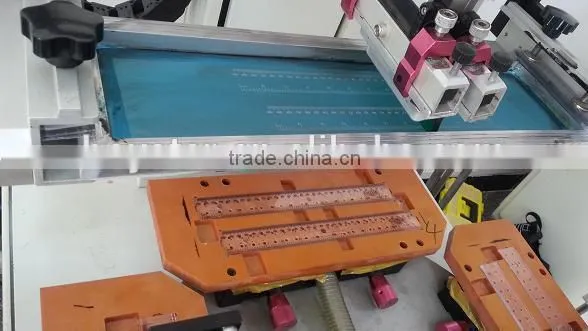 Full automatic plastic ruler screen printing machine with UV dryer