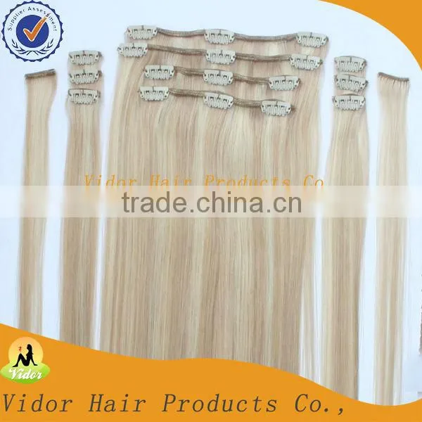 100% Virgin Remy Brazilan Hair Clip In100% Human Clip Hair Extensions