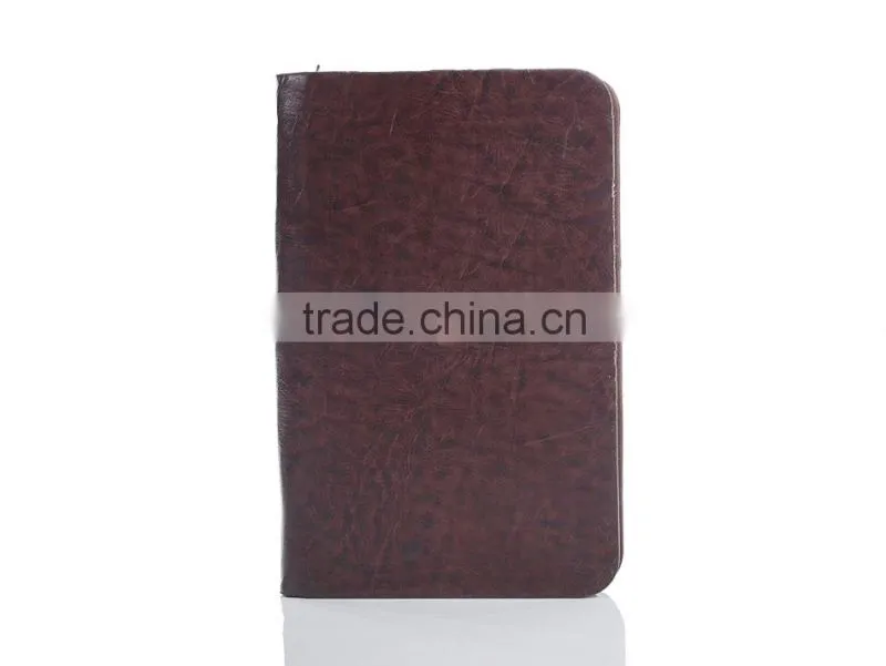 Hardcover leather noteebook with zipper