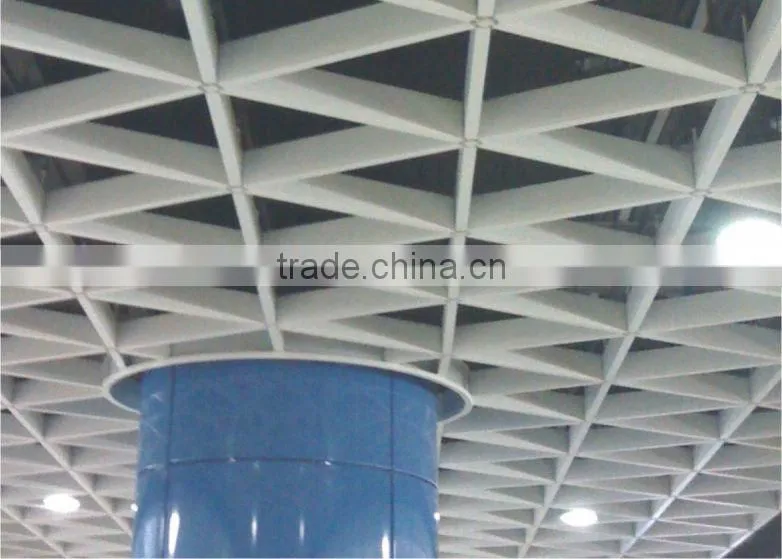 High Strength Suspended Cell Ceiling Aluminum Triangle Open Grid Ceiling