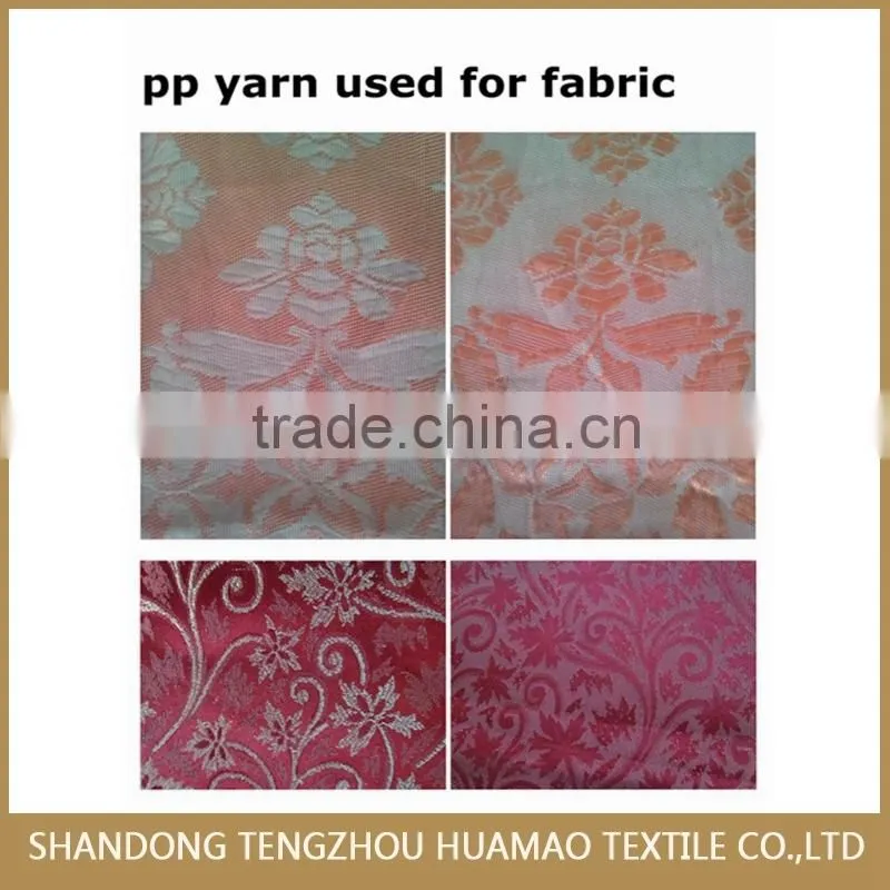 Fluorescent red color luminous pink Polypropylene yarn