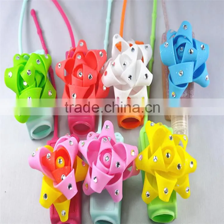Cartoon shaped silicone perfume bottle sleeve
