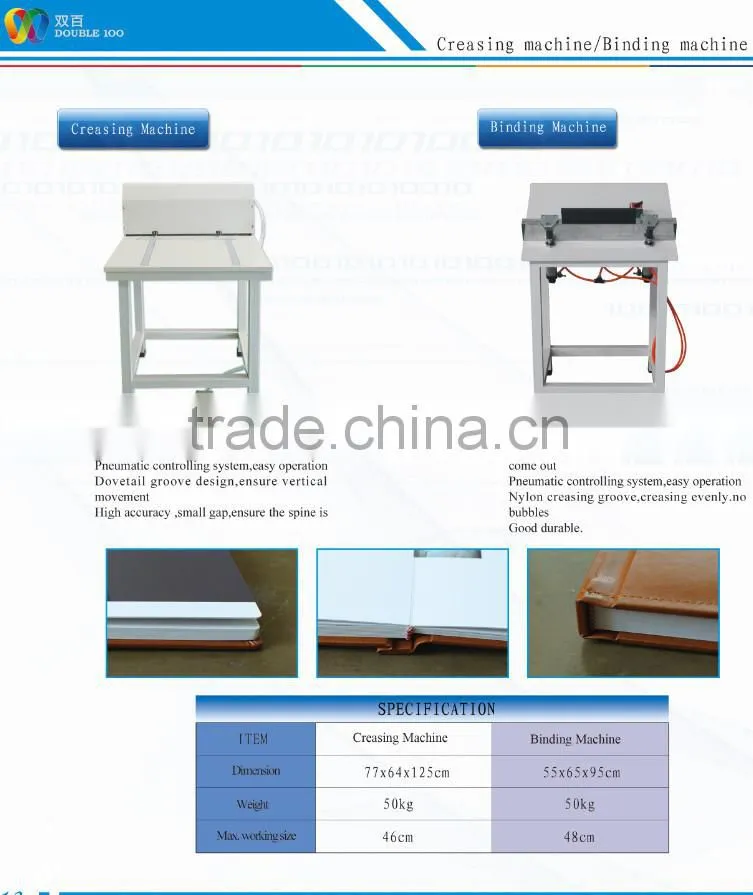 Double100 perfect album book Pneumatic binding machine
