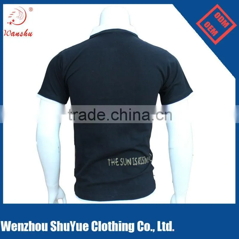 custom double collar shirt mens polo shirt
