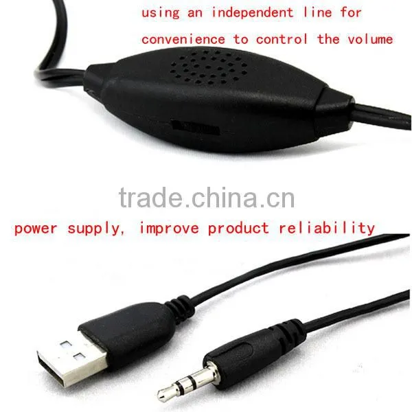 Wood small computer speaker 2.0 mini notebook media audio player