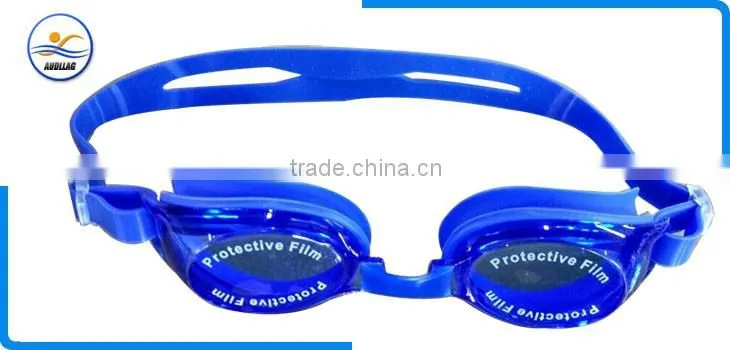 Good price silicone green swimming goggles for children