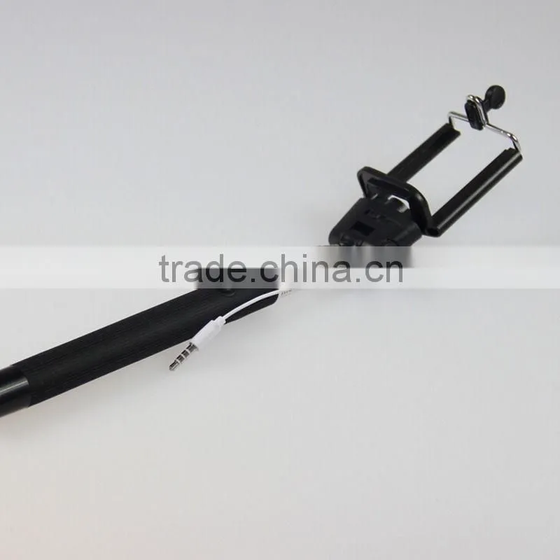 Selfie Extendable Wired Remote Shutter Handheld Selfie Stick Monopod For Phone