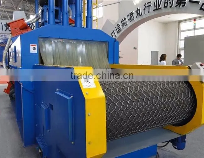 Mesh belt shot blasting machines