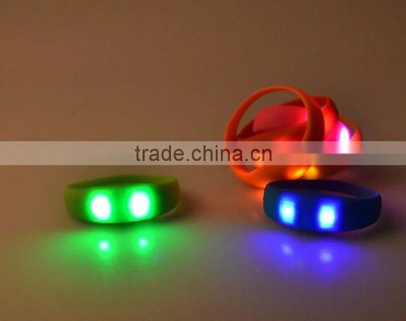 2016 Unisex Party LED Light Up Bracelet Wristband,motion activated led bracelet