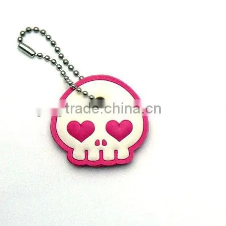 3D Skull Soft pvc key cover for Hallowmas 2013 (MYD-1600)