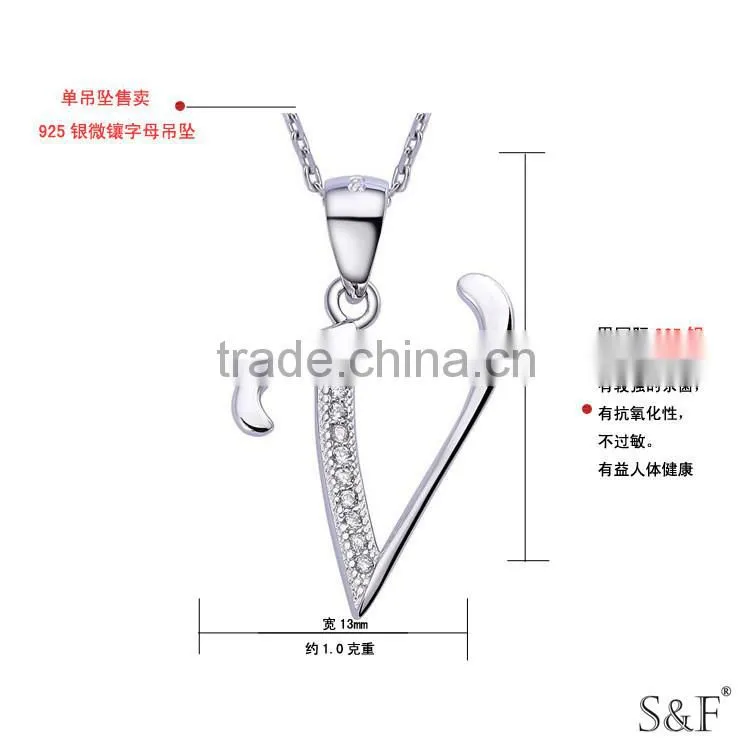 FB022 italina 925 sterling silver cz jewelry