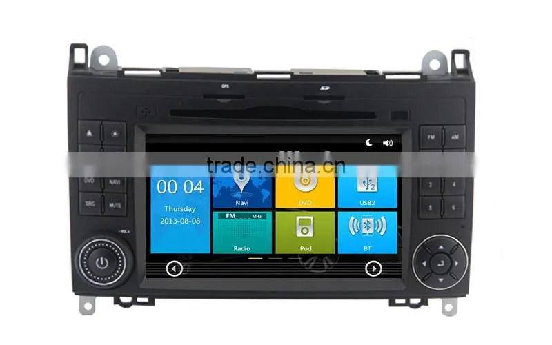 7inch touch screen in-dash car dvd for R300 B200 BLK20 R350 with 3G WiFi OBDII DVR function