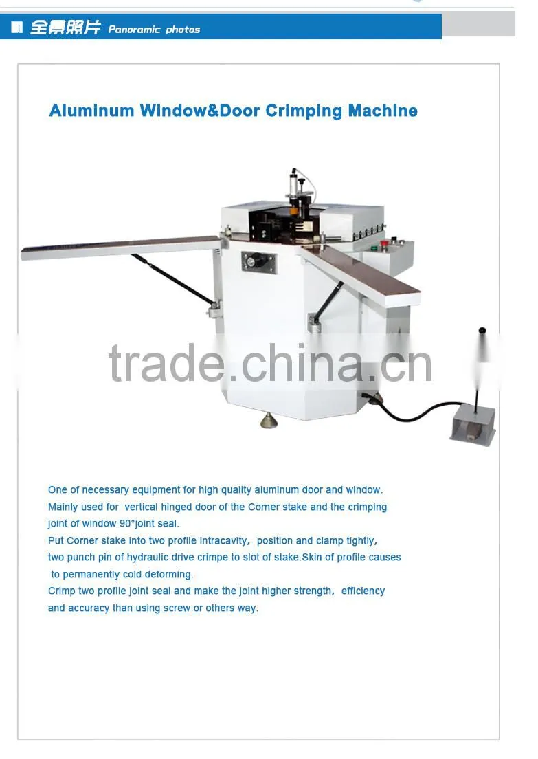 jmd hydraulic aluminum window corner crimping machine