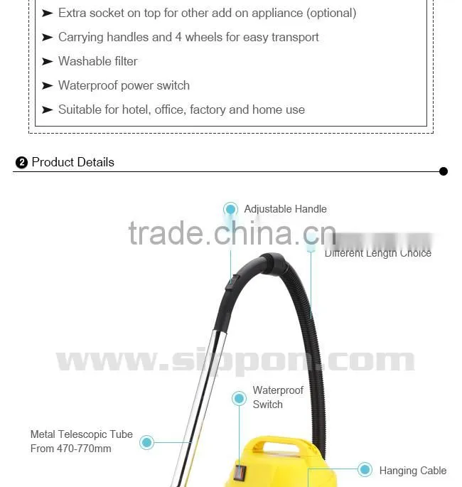 Industrial wet and dry Vacuum Cleaner BJ122-50L