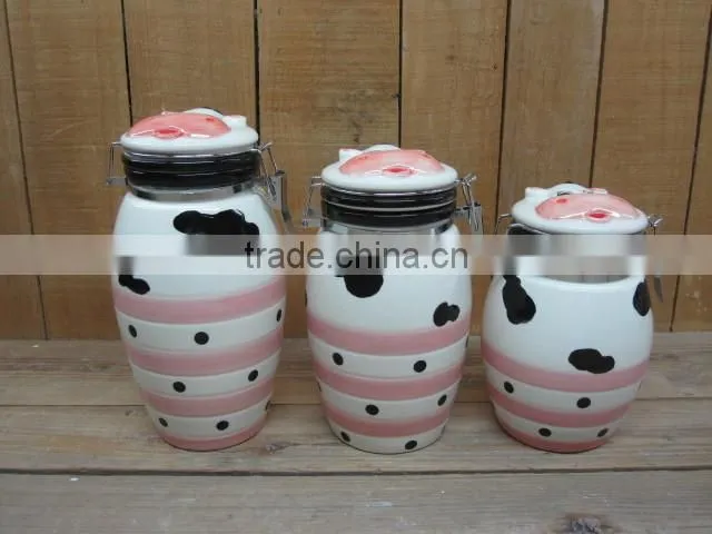 ceramic porcelain airtight jar cookie jar biscuit jar food canisters